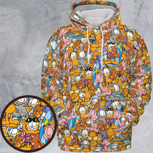 Garfield and Friends All-over Print Hoodie