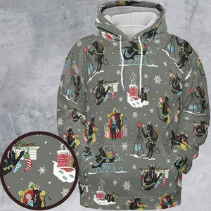 Unusual Christmas Krampus All-over Print Hoodie
