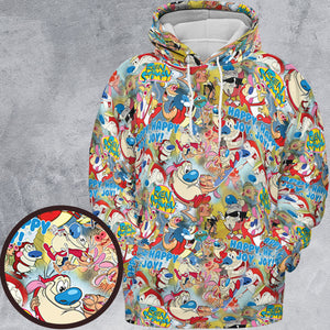 The Ren and Stimpy Show All-over Print Hoodie