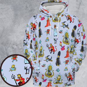 Halloween Costume The Simpsons All-over Print Hoodie