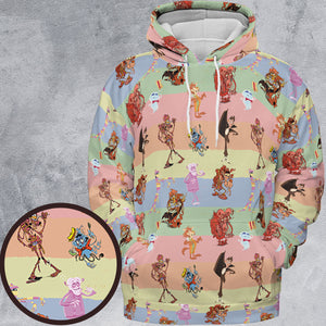 Spooky Monster Mash Cereal Monster All-over Print Hoodie
