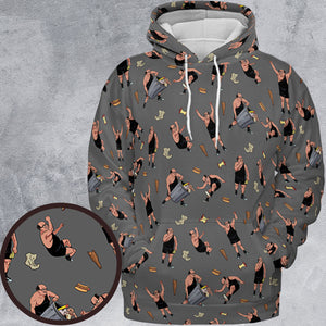 The Trashman It's Always Sunny in Philadelphia All-over Print Hoodie