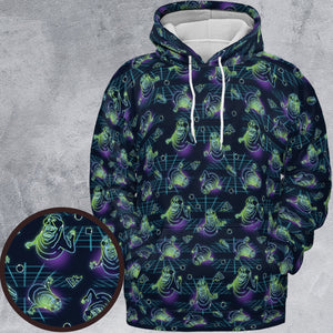 The Real Ghostbusters Slimer Classics Retro All-over Print Hoodie