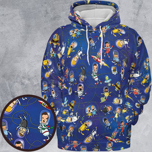 Outer Space Bob's Burgers All-over Print Hoodie