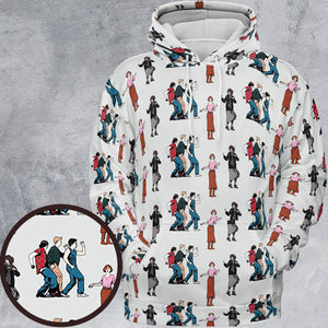 The Breakfast Club Characters Pattern All-over Print Hoodie