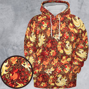 Pokemon Fire Pattern All-over Print Hoodie