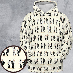 Mia Wallace and Vincent Vega Dance Pulp Fiction All-over Print Hoodie
