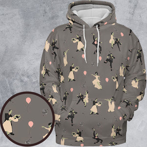 Dirty Dancing Frankenstein and Bride of Frankenstein All-over Print Hoodie