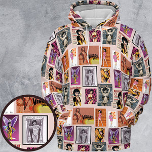Dr. Mrs. The Monarch The Venture Bros. Magazine Poses All-over Print Hoodie