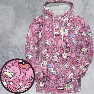 Fairy Pokemon Pattern All-over Print Hoodie
