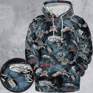Ultimate Space Fleet All-over Print Hoodie