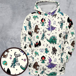 Cryptids of the Americas Cryptozoology Cryptids Monster All-over Print Hoodie