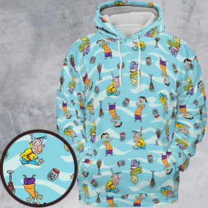Quick Tips Regarding Ed, Edd, n Eddy Pattern All-over Print Hoodie