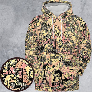 Goofy Movie Collage All-over Print Hoodie