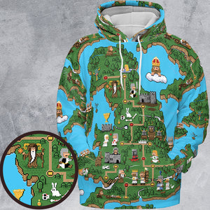 Pixel Art Python Monty Python All-over Print Hoodie