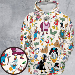 Donald Huey Dewey Ducktales All-over Print Hoodie