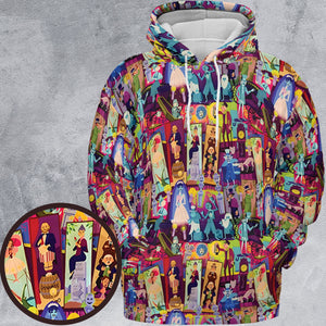 Retro Mansion Collage All-over Print Hoodie
