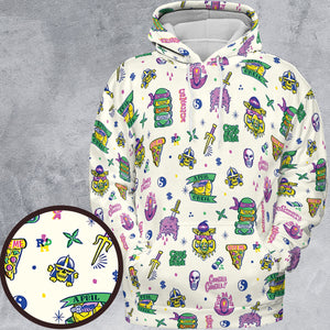 Shell Shock Teenage Mutant Ninja Turtles All-over Print Hoodie