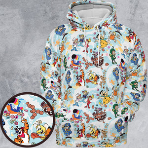 Cereal Favs Large Scale All-over Print Hoodie