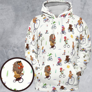 The Muppet Movie Bike Scene All-over Print Hoodie