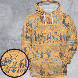 Link's Journey Tapestry The Legend Of Zelda All-over Print Hoodie