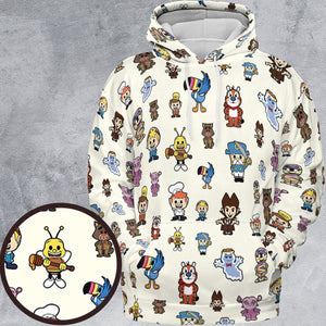 Breakfast Club Cereal Mascot All-over Print Hoodie