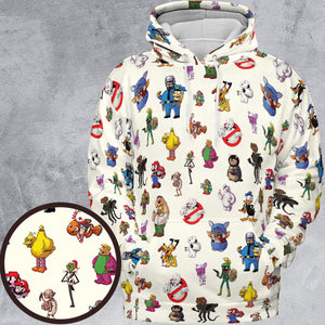 Behind The Face All-over Print Hoodie