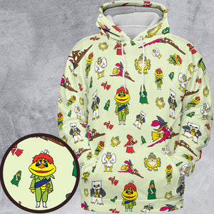 H.R. Pufnstuf Characters Sid and Marty All-over Print Hoodie