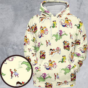 NBC Vintage Cartoon All-over Print Hoodie
