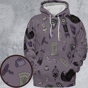 Welcome Foolish Mortals Haunted Mansion All-over Print Hoodie