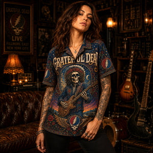 Grateful Dead Hawaiian Shirt, Uncle Johns Band Button Up, Classic Jam Rock Fan Gift