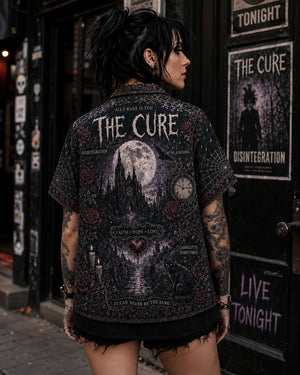 The Cure Luxury Hawaiian Shirt, Disintegration Gothic Rock Button Up, Boys Dont Cry Music Fan Gift