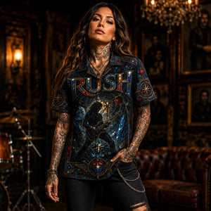 Rush Hawaiian Shirt, Farewell to Kings Button Up, Closer to the Heart Fan Gift