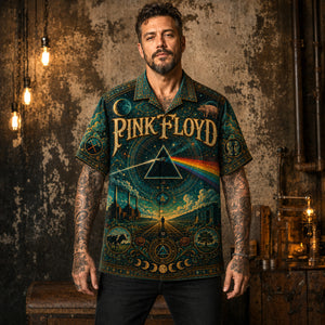 Pink Floyd Hawaiian Shirt, Animals Era Button Up, Psychedelic Rock Collector Gift