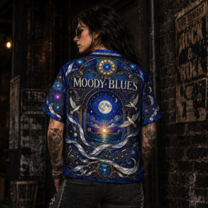 The Moody Blues Hawaiian Shirt, Nights in White Satin Button Up, Classic Prog Pop Fan Gift