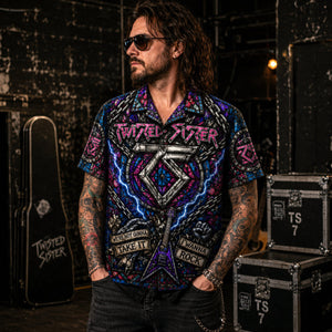 Twisted Sister Hawaiian Shirt, Stay Hungry Glam Metal Button Up, Were Not Gonna Take It Fan Gift