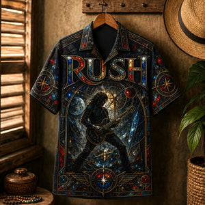 Rush Hawaiian Shirt, Farewell to Kings Button Up, Closer to the Heart Fan Gift