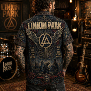Linkin Park Hawaiian Shirt, Living Things Button Up, Burn It Down Music Fan Gift