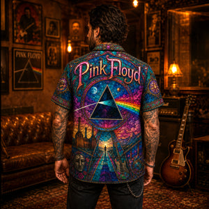 Pink Floyd Hawaiian Shirt, Atom Heart Mother Button Up, Prog Rock Collector Gift