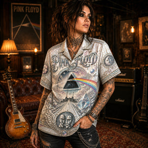 Pink Floyd Hawaiian Shirt, Comfortably Numb Button Up, The Wall Music Fan Gift
