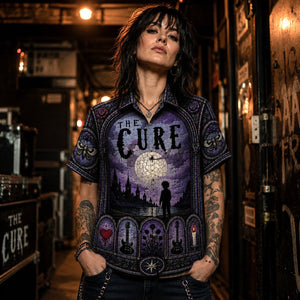The Cure Gothic Hawaiian Shirt, Disintegration Gothic Rock Button Up, Boys Dont Cry Music Fan Gift