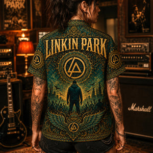 Linkin Park Hawaiian Shirt, A Thousand Suns Button Up, Alternative Rock Collector Gift