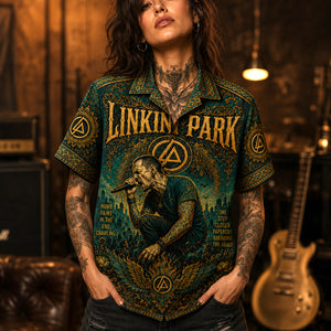 Linkin Park Hawaiian Shirt, A Thousand Suns Button Up, Alternative Rock Collector Gift