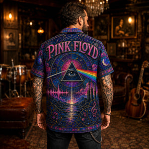 Pink Floyd Hawaiian Shirt, Division Bell Button Up, Classic Album Fan Gift
