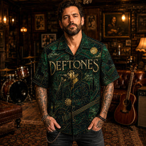 Deftones Hawaiian Shirt, White Pony Alt Metal Button Up, Digital Bath Music Fan Gift