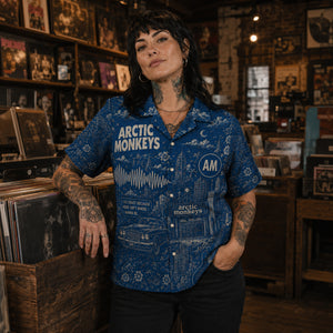 Arctic Monkeys Toile Hawaiian Shirt, AM Indie Rock Button Up, Do I Wanna Know Music Fan Gift