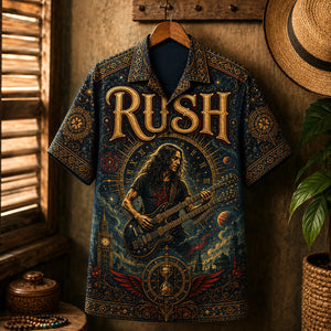 Rush Hawaiian Shirt, Tom Sawyer Rock Button Up, Moving Pictures Fan Gift
