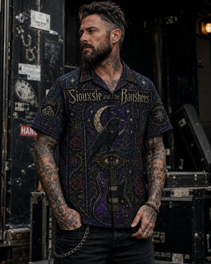 Siouxsie and the Banshees Hawaiian Shirt, Gothic Post Punk Button Up, Banshees Alternative Fan Gift