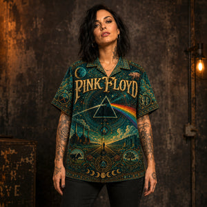Pink Floyd Hawaiian Shirt, Animals Era Button Up, Psychedelic Rock Collector Gift