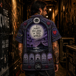 The Cure Gothic Hawaiian Shirt, Disintegration Gothic Rock Button Up, Boys Dont Cry Music Fan Gift
